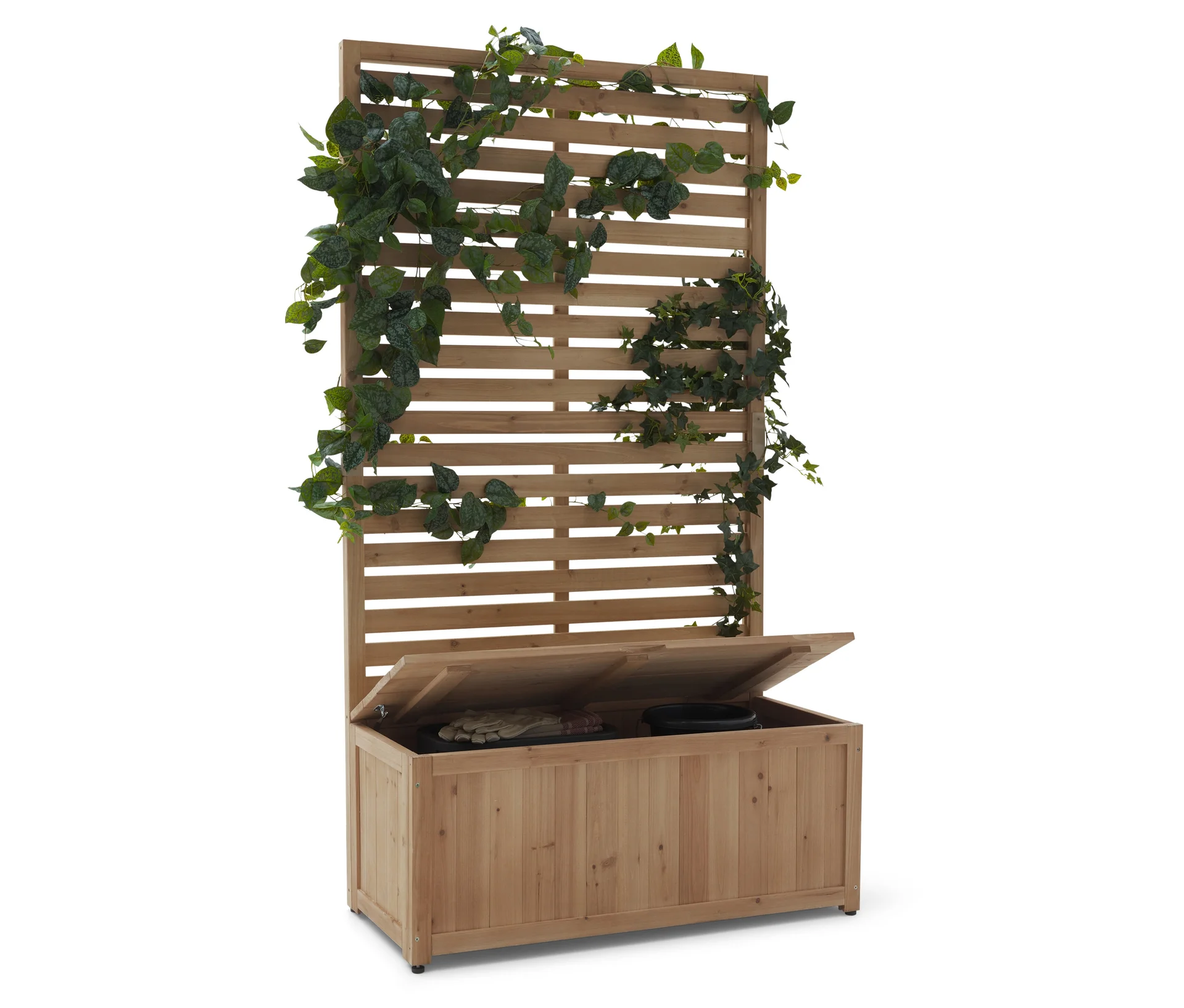 Tchibo - 2-in-1-Sichtschutz-Stauraumbank-Modul - 98x44x180cm - schwarz