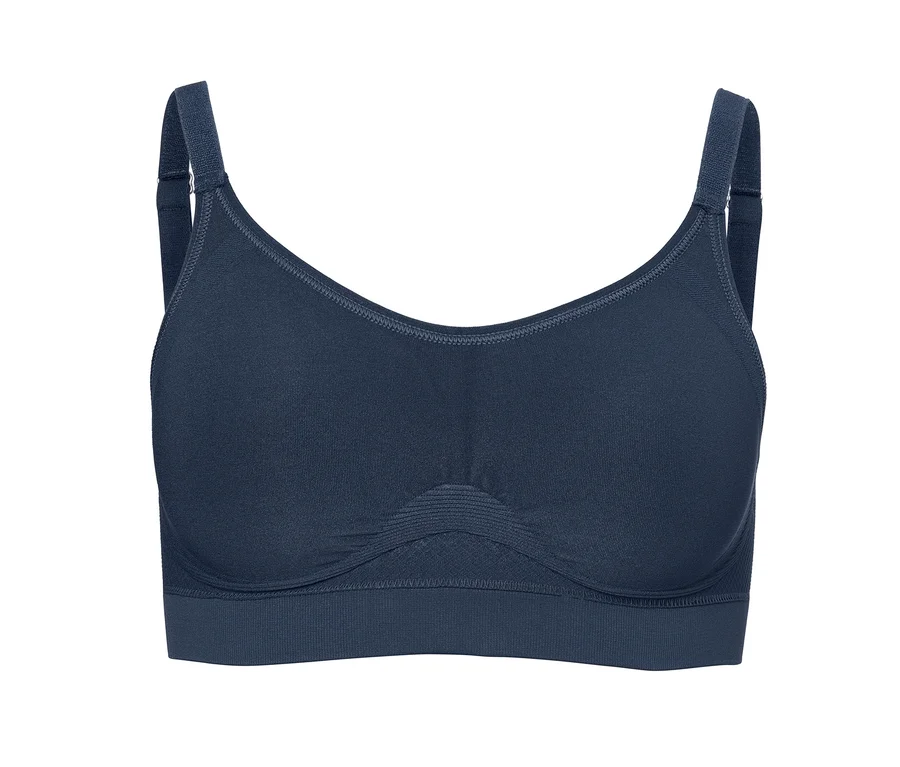 Marineblauer Seamless-Sport-BH.