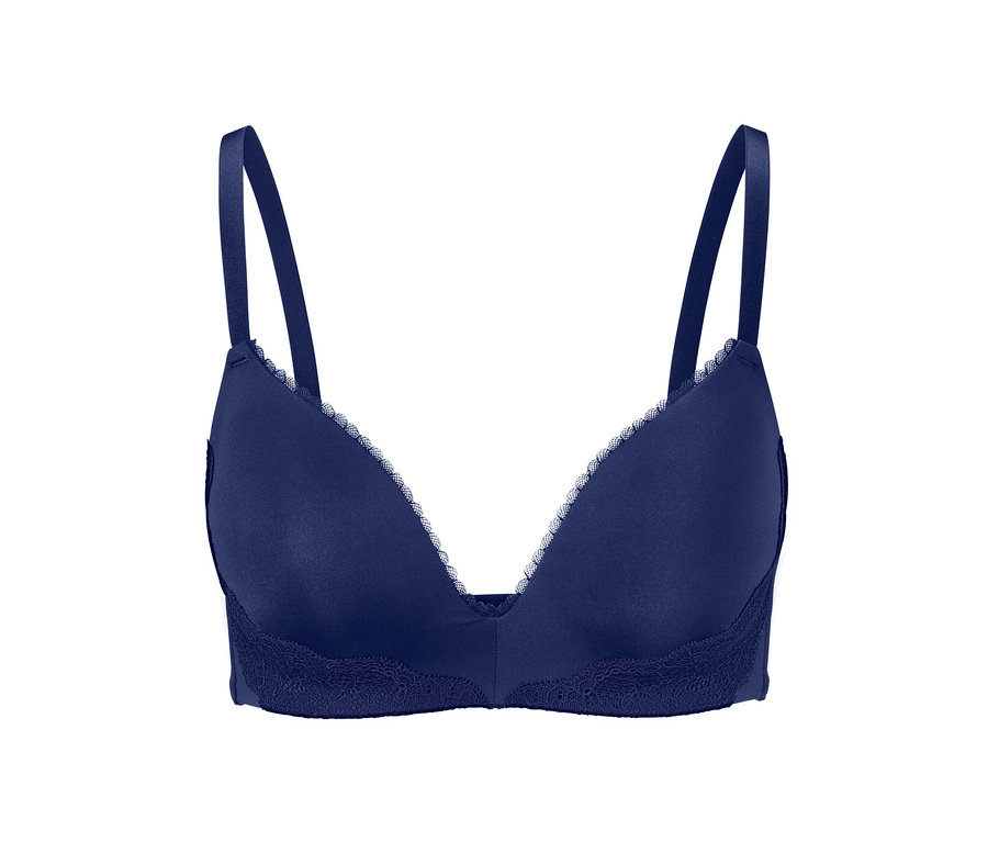Blauer Softschalen-BH.