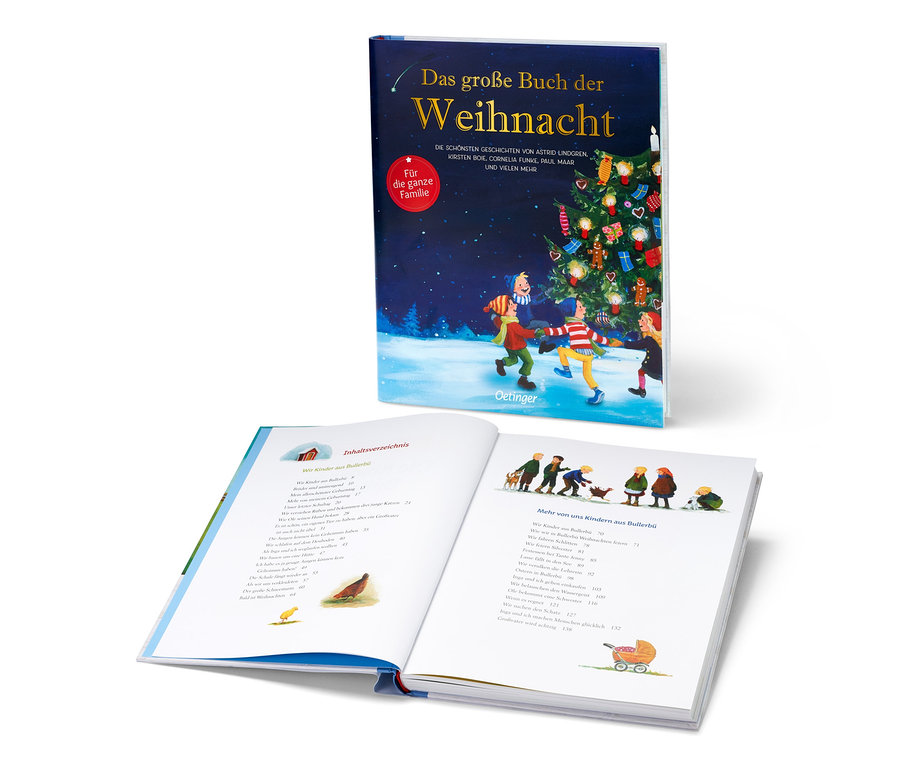 Zwei Bücher »Das große Buch der Weihnacht«.