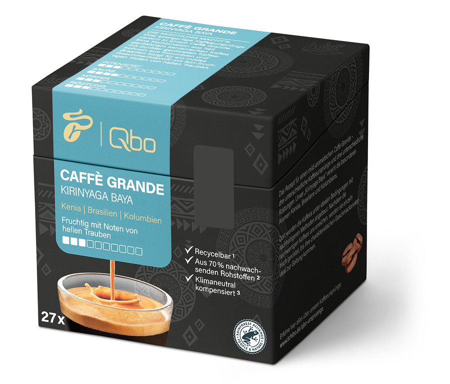 Qbo Caffè Grande KIRINYAGA BAYA - 27 Kapseln