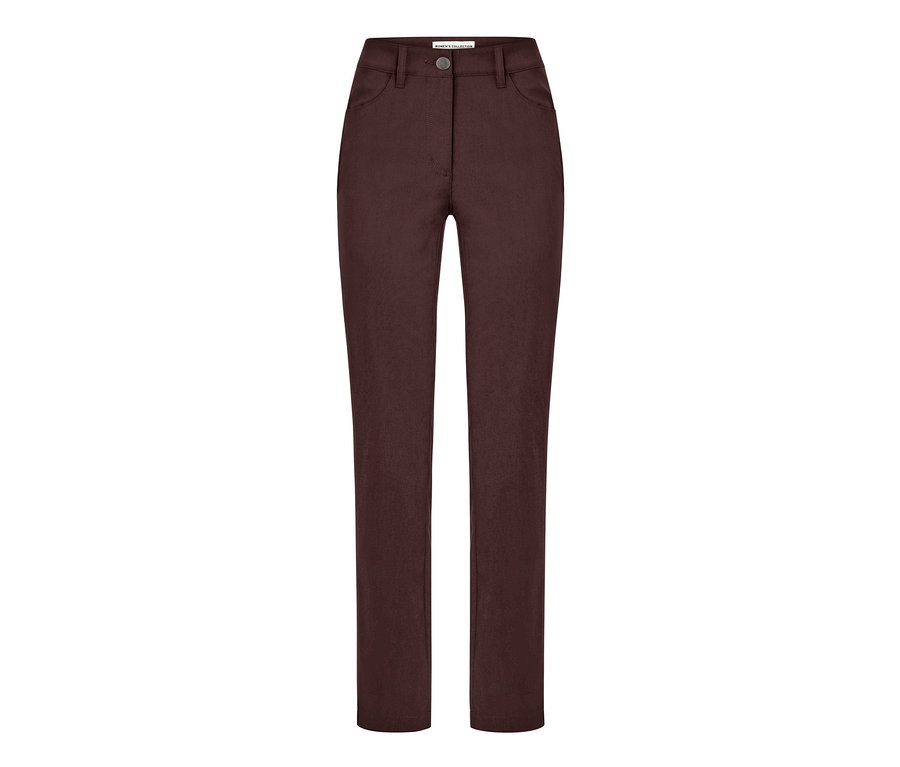 Eine braune Bengalin-Hose auf weißem Hintergrund.