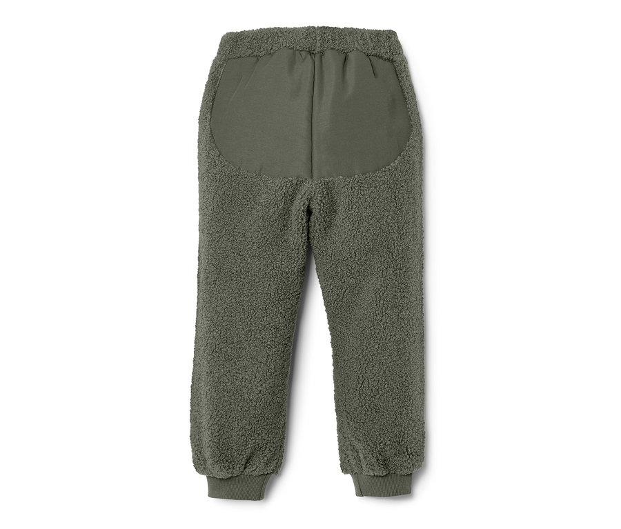 Kinder-Teddy-Hose in Olivgrün.