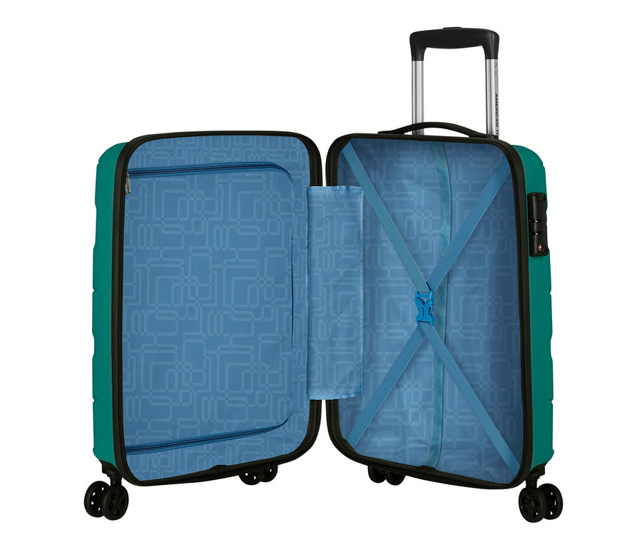 Offener, kleiner American Tourister »Jetdriver 3.0« Koffer in Sportlich Türkis.