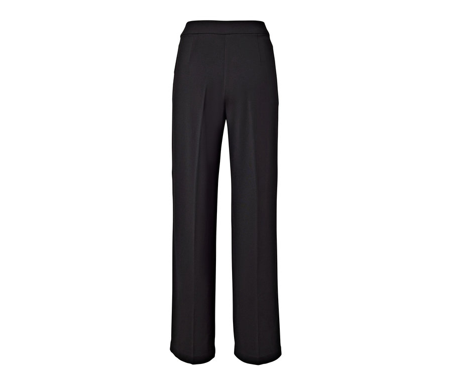 Schwarze Jerseyhose mit Biese.