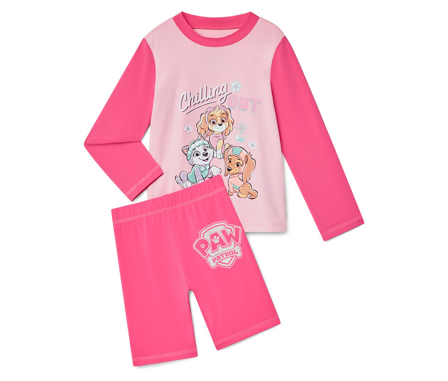 Pinkfarbener Paw Patrol Schlafanzug mit Skye, Everest und Marshall