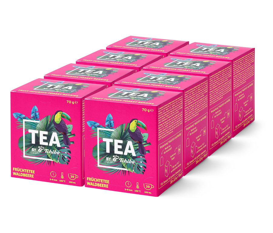 TEA by Tchibo Früchtetee Waldbeere - 8 x 20