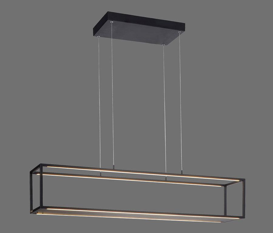 Schwarze Paul Neuhaus LED-Pendelleuchte »Contura«.