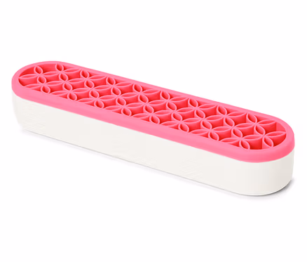Ein Mehrzweck-Organizer in Weiß und Pink.