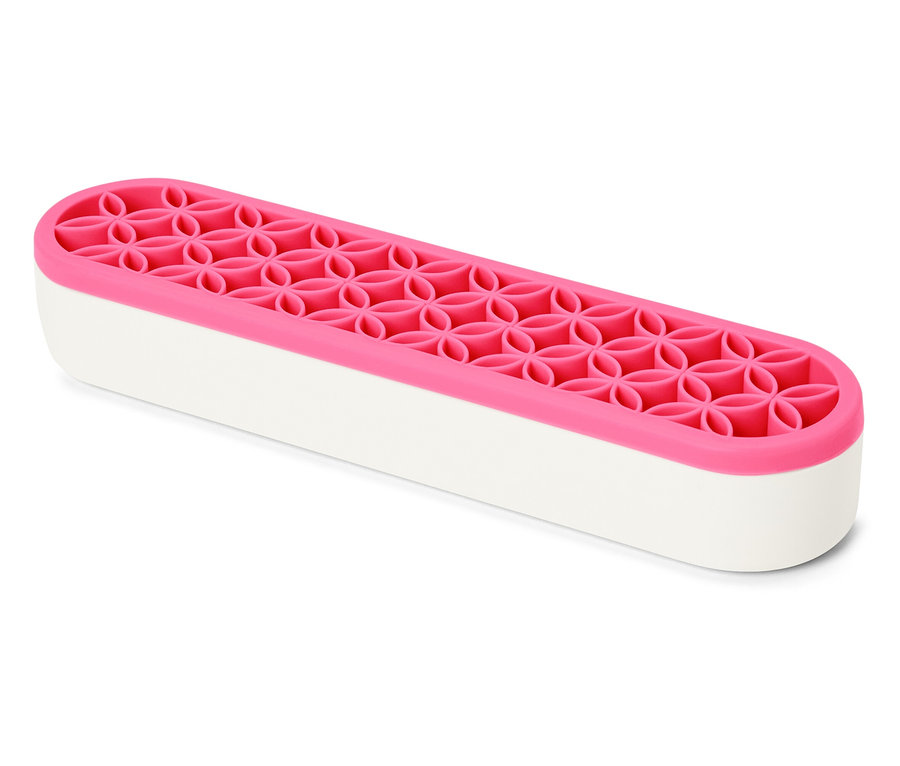 Ein Mehrzweck-Organizer in Weiß und Pink.