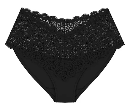 Schwarze Triumph »Amourette Maxi« Unterhose.