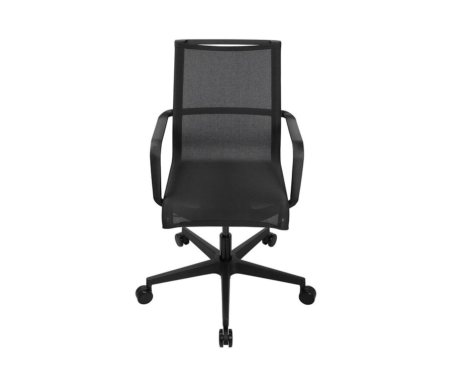 Ein Topstar Bürostuhl »SITNESS Life 40«, schwarz, vor einem weißen Hintergrund.