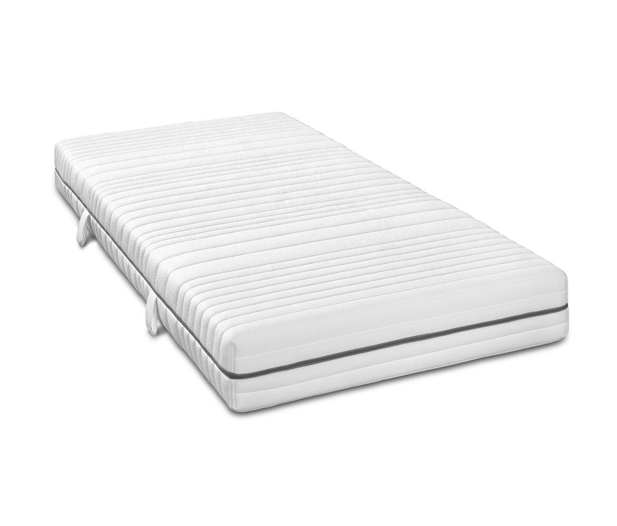 Weiße Badenia 7-Zonen-Komfortschaummatratze.