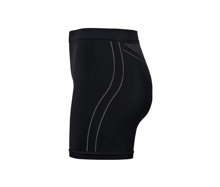 Detailansicht einer schwarzen Radunterhose.