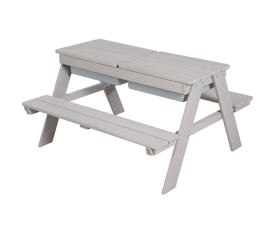 Graue roba Kinder-Outdoor-Sitzgruppe »Picknick for 4« mit Spielwannen.