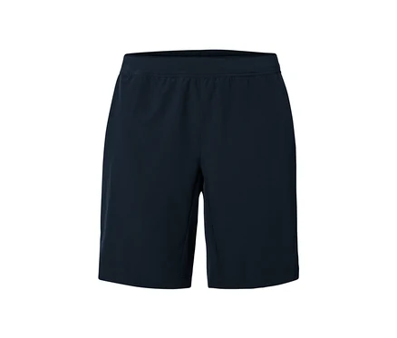 Marineblaue Sportshorts.