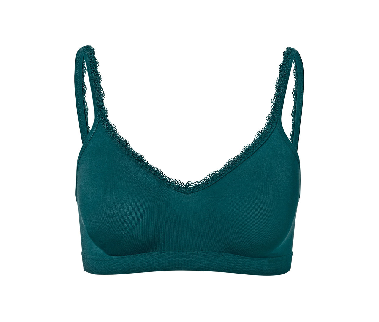 Petrolfarbener Seamless-Soft-BH.