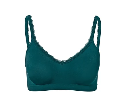 Petrolfarbener Seamless-Soft-BH.