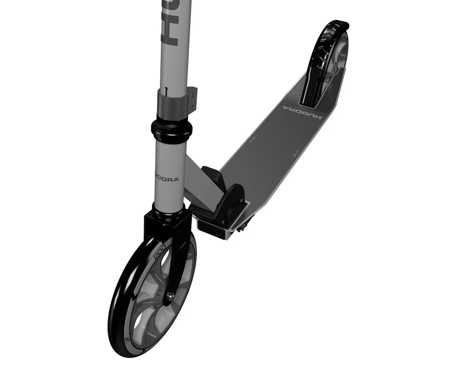 Nahaufnahme eines grauen HUDORA Scooter »Up 200«.