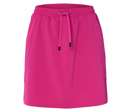 Pinkfarbener Rock mit Kordelzug.