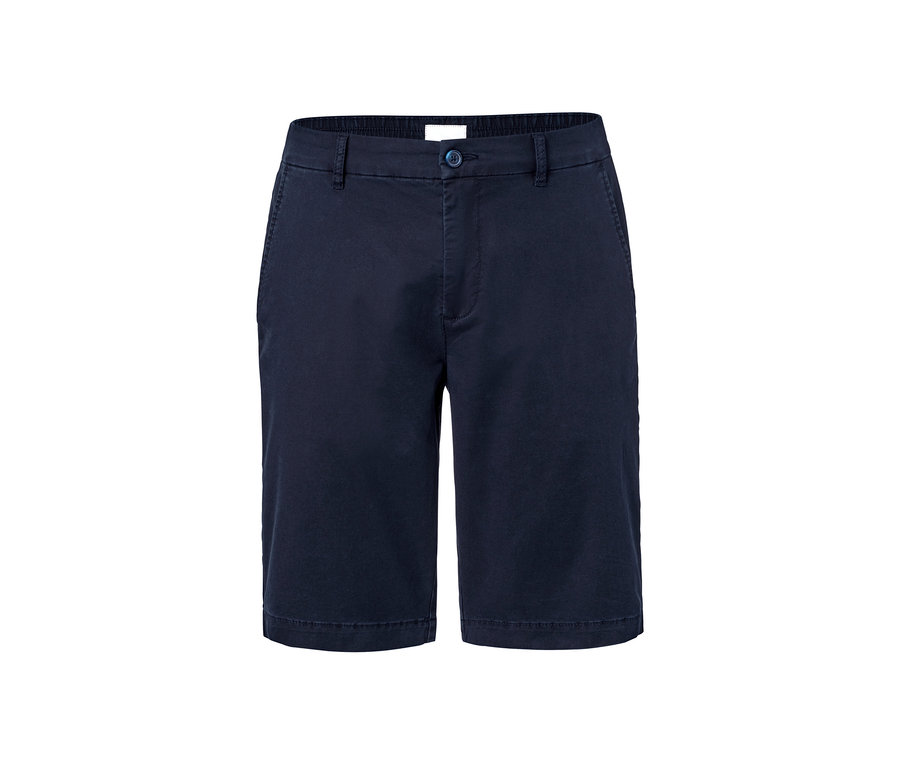 Marineblaue Chino-Shorts.