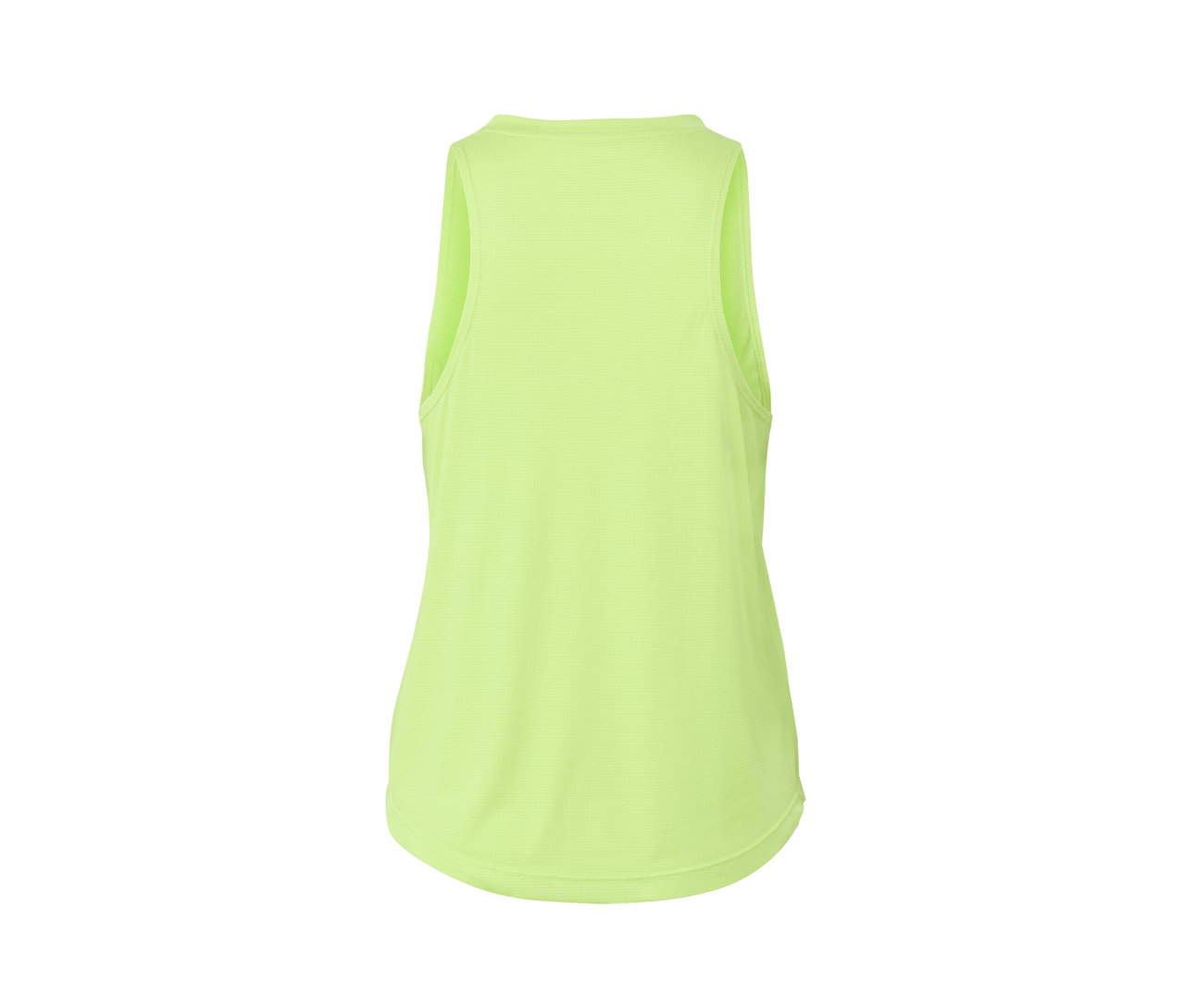 Rückansicht von Sporttop, lime.