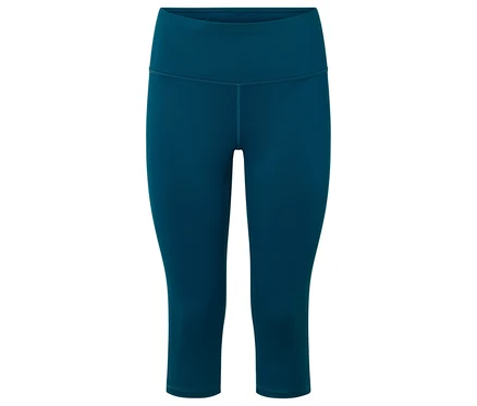Blaue Leggings auf weißem Hintergrund.