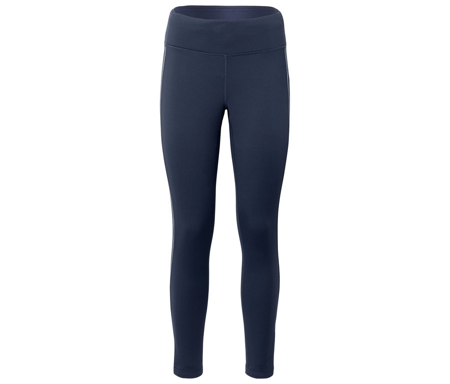 Dunkelblaue Thermo-Lauftight.