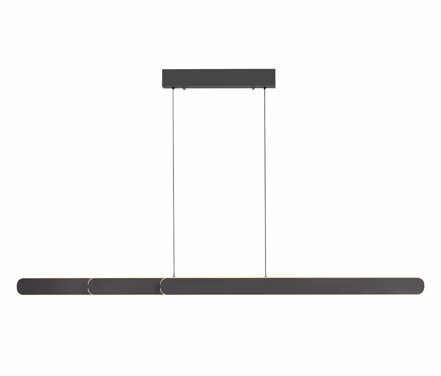 Schwarze Paul Neuhaus LED-Pendelleuchte »Adriana Round«.