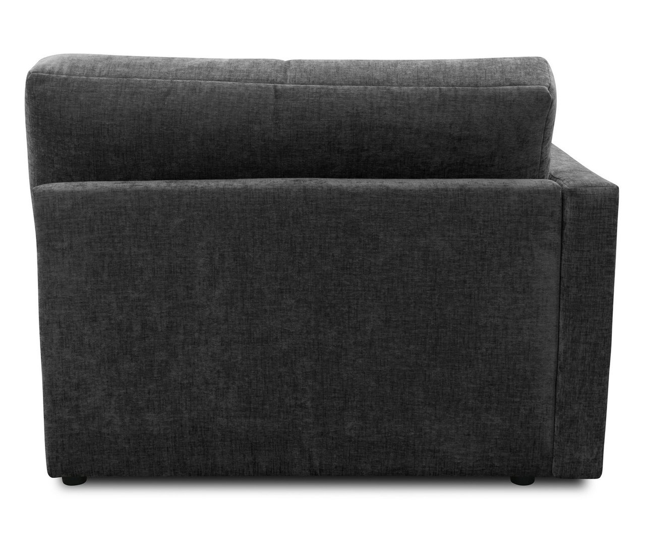 Detailansicht der linken Seite der anthrazitfarbenen DOMO Longchair.