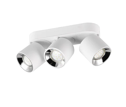 Weiße Trio Deckenleuchte »Guyana« mit drei Lampen.
