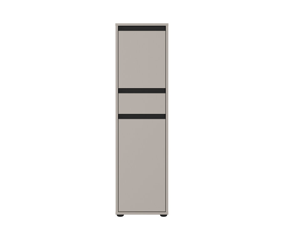 Ein steingrauer Badschrank »Lemont«.