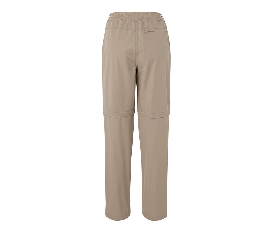 Beige 2-in-1-Funktionshose von hinten.