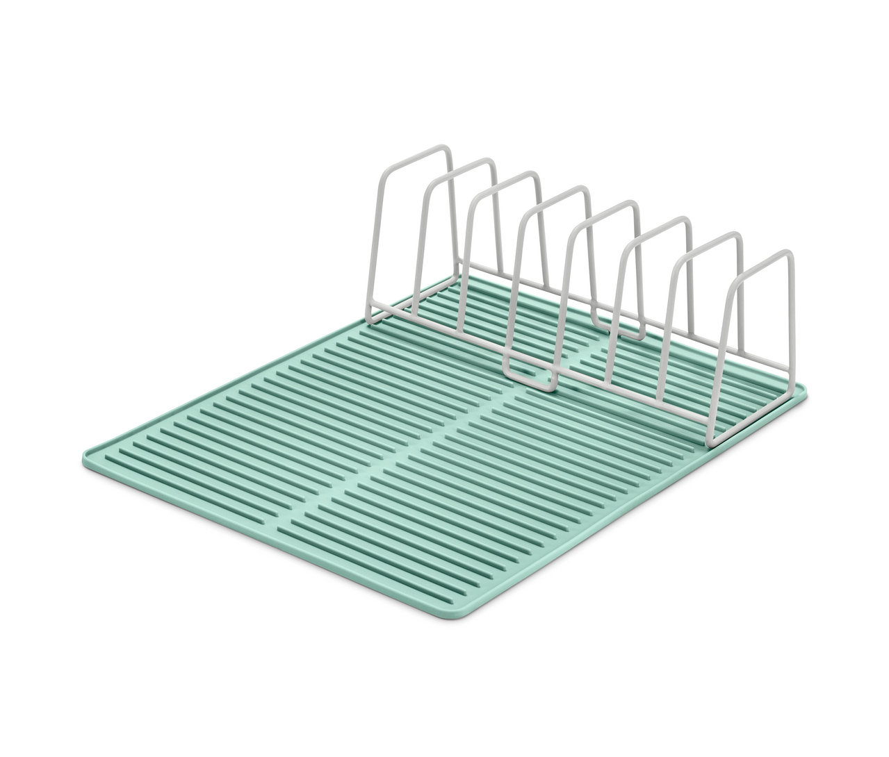 Abtropfgestell mit Silikonmatte.