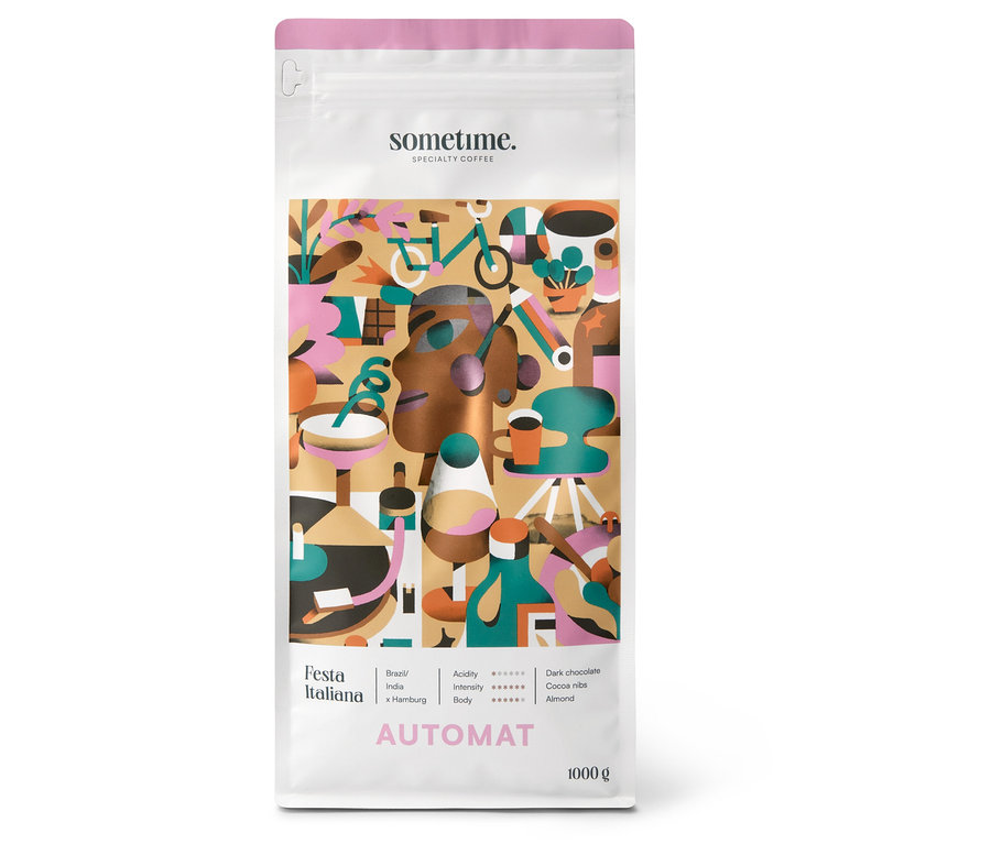 sometime - FESTA ITALIANA Caffè Crema - 1 kg Ganze Bohne