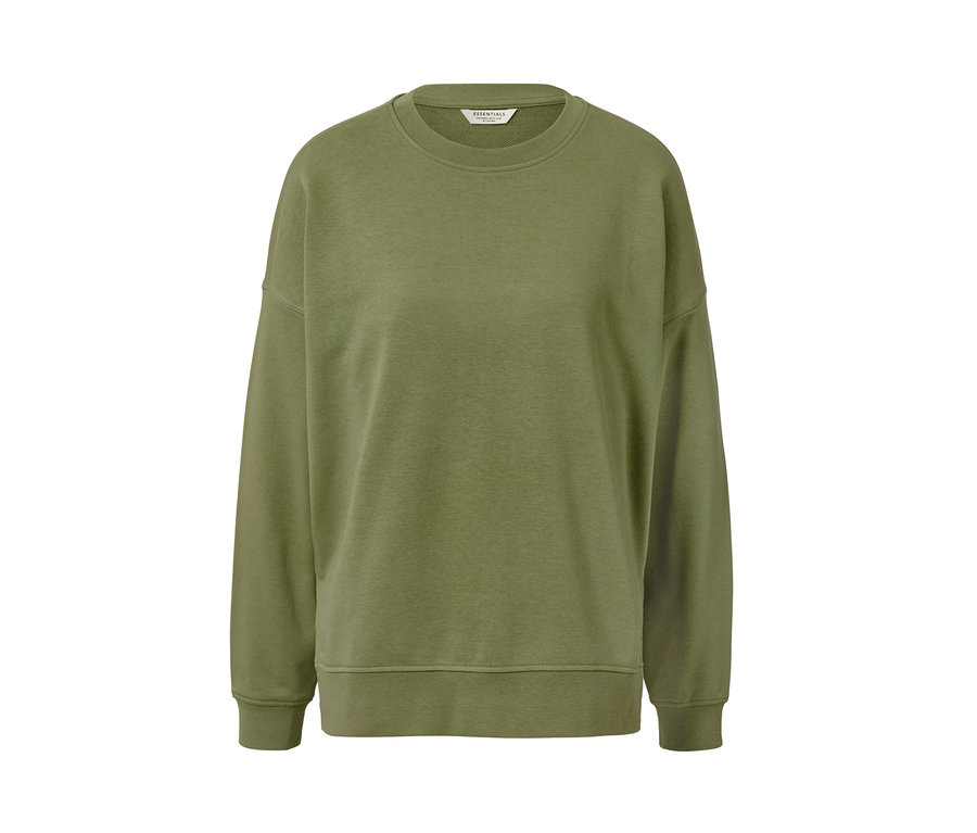 Grünes Sweatshirt.