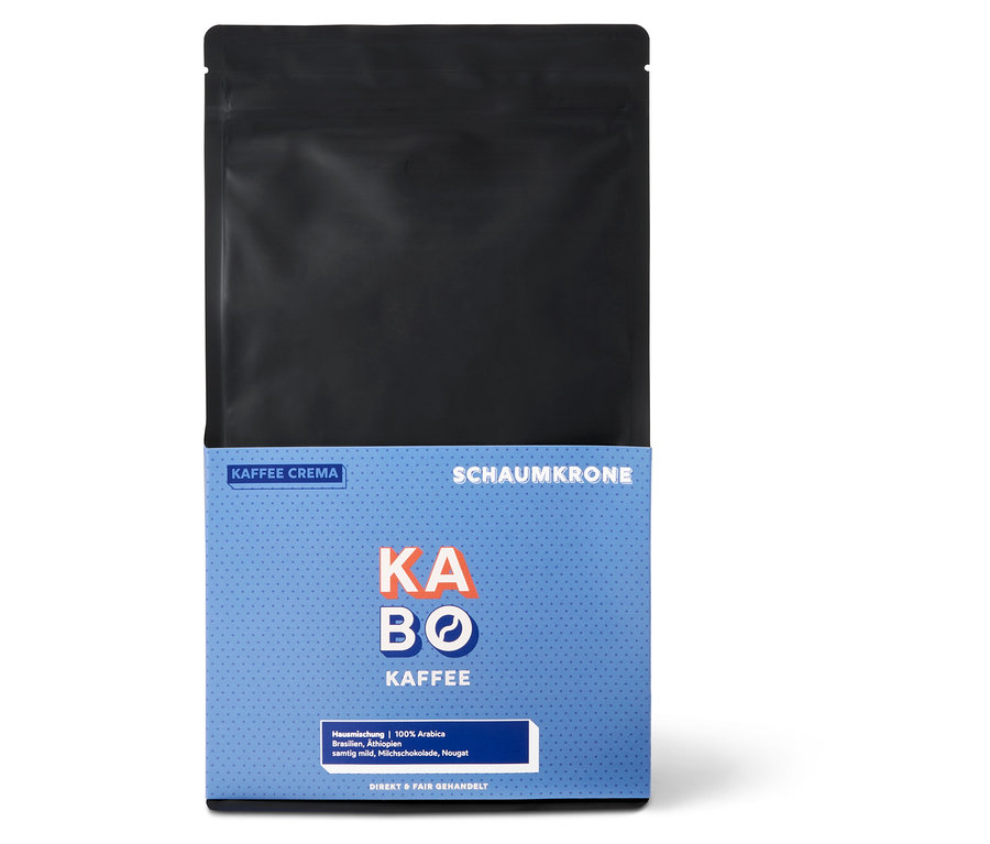 KABO - Schaumkrone Caffè Crema - 1 kg Ganze Bohne