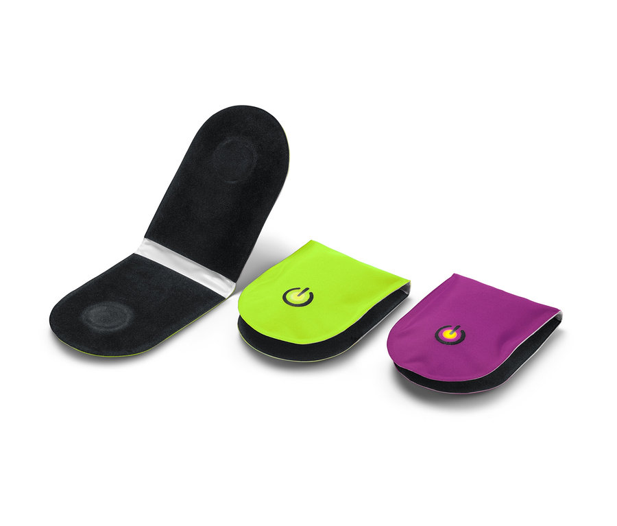 Drei LED-Magnet-Lichter auf weißem Hintergrund.