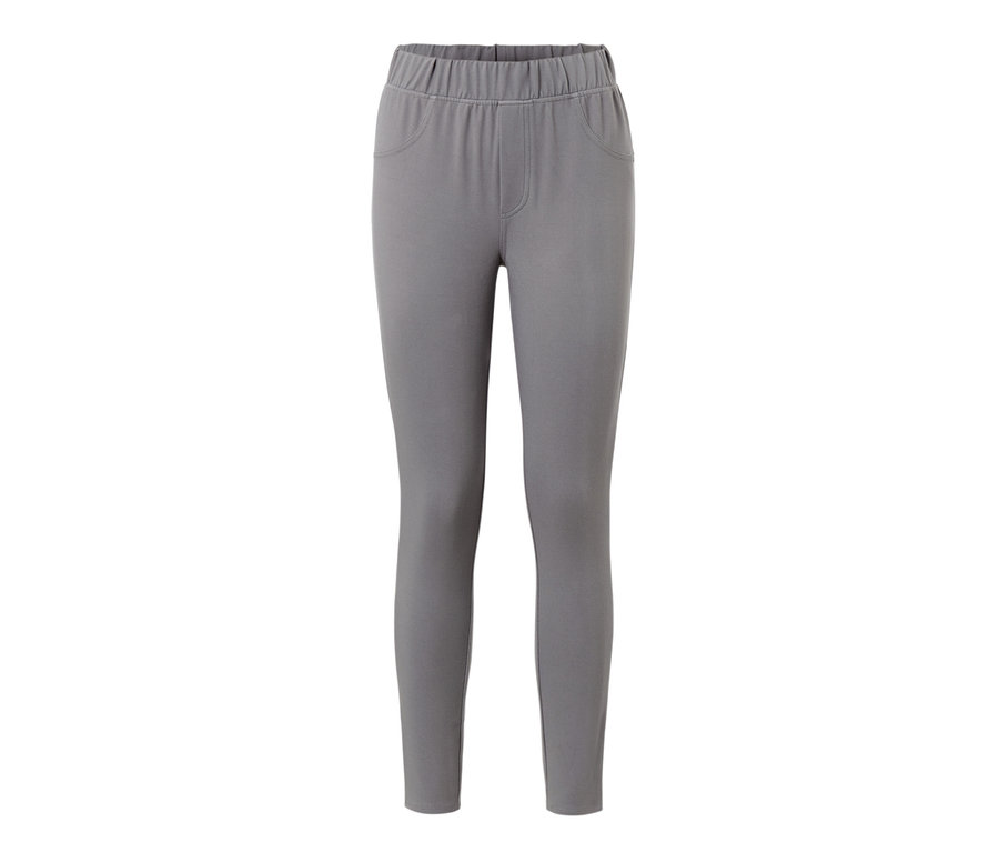 Graue Leggings in Jeansoptik.