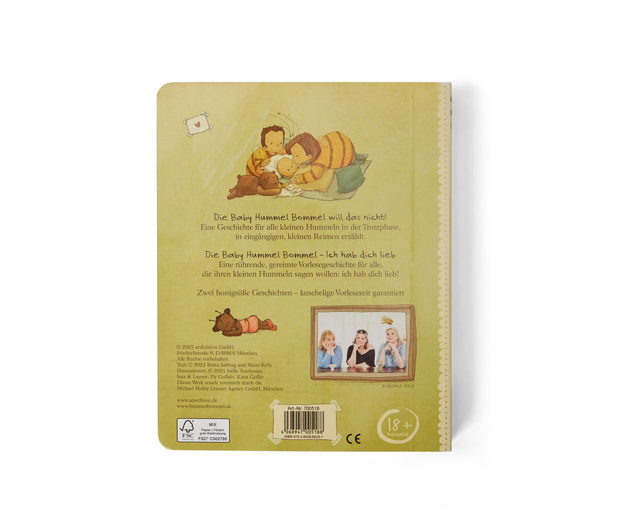 Illustration aus dem Buch "Die Baby-Hummel Bommel" zeigt eine Insektenfamilie.