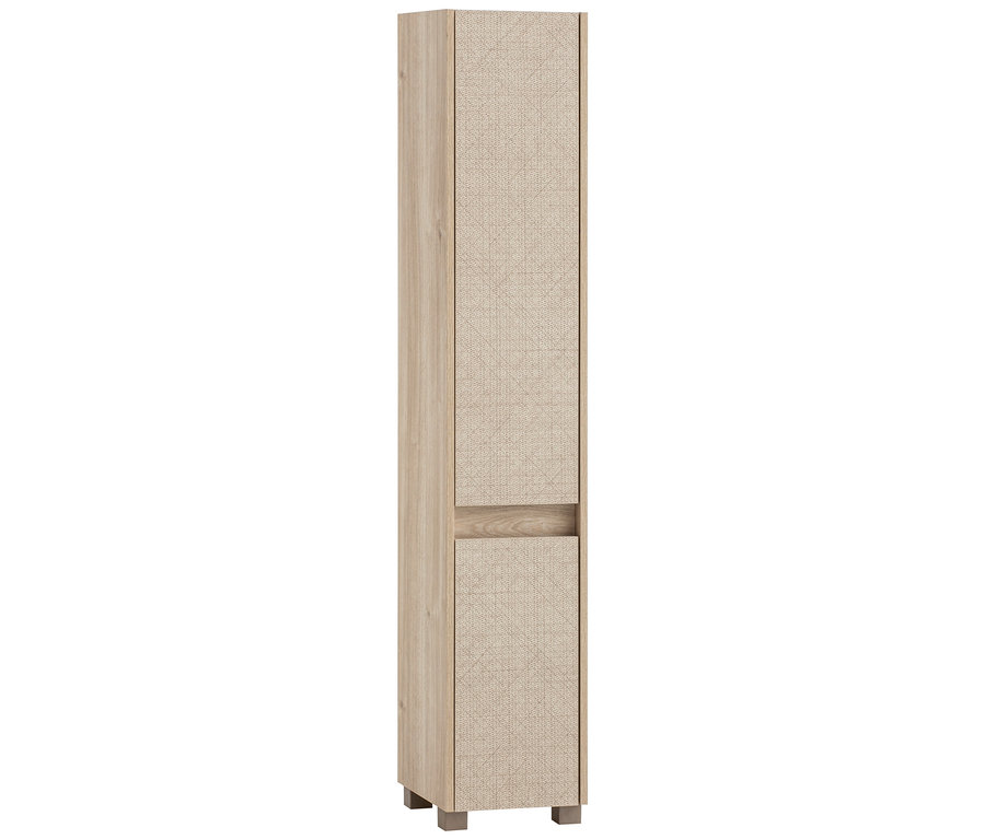 Hochschrank »Sander«, Weißeiche/Canasta, 30,2 x 33 x 164,5 cm.