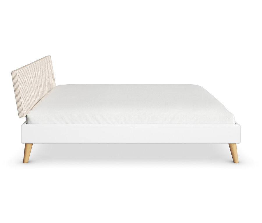Weißes Bett »Mavi-Extra« mit Polsterkopfteil von Rauch.