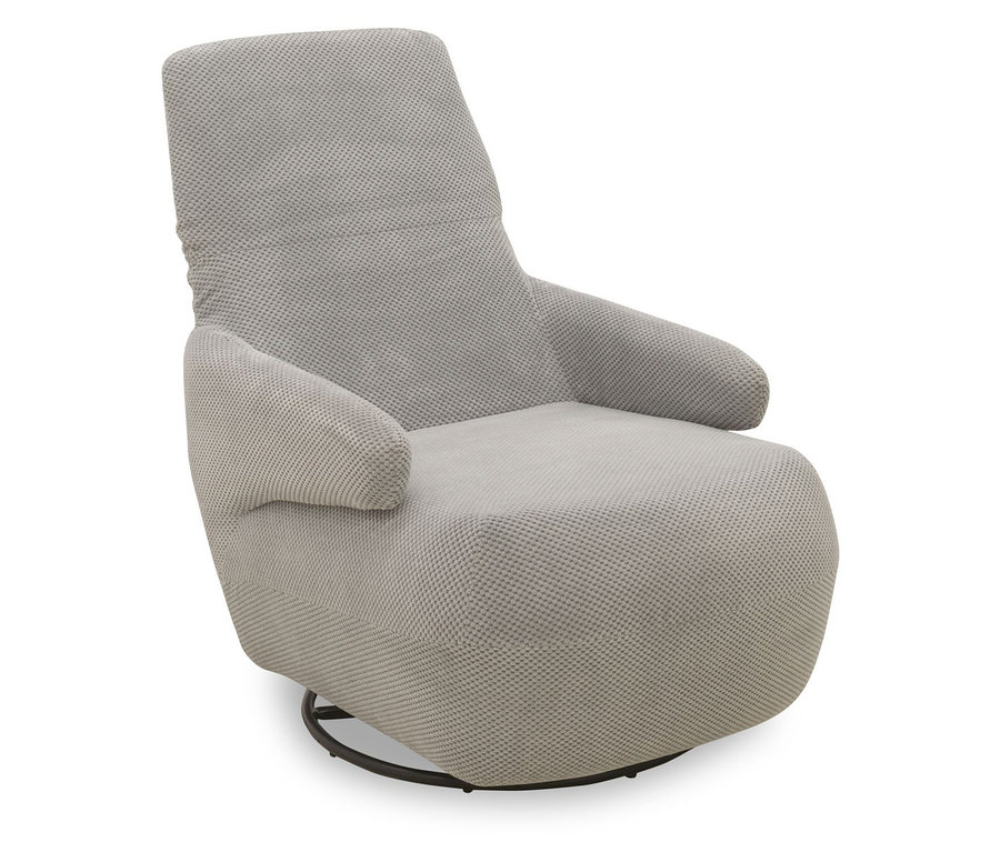 Grauer Domo Drehsessel »Valencia« mit Drehfunktion.
