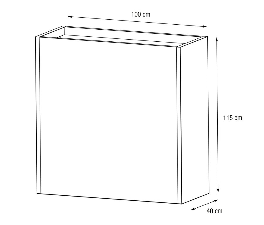 Abbildung eines Herstera Garden Pflanzkastens »Divider«, ca. 100 x 115 x 40 cm.