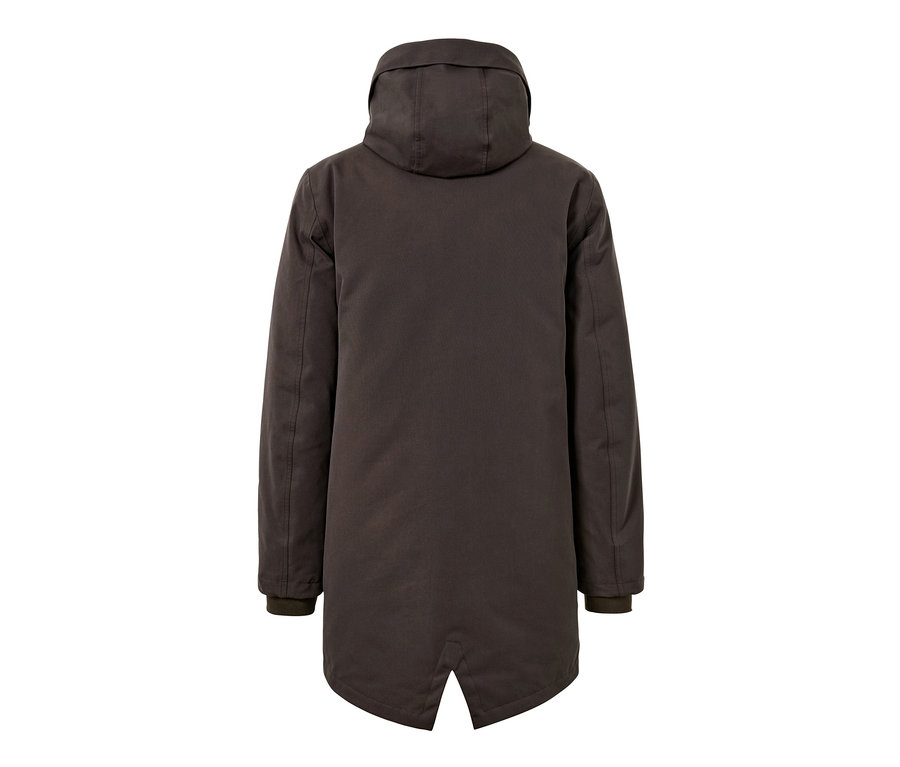 Rückansicht eines Parkas.