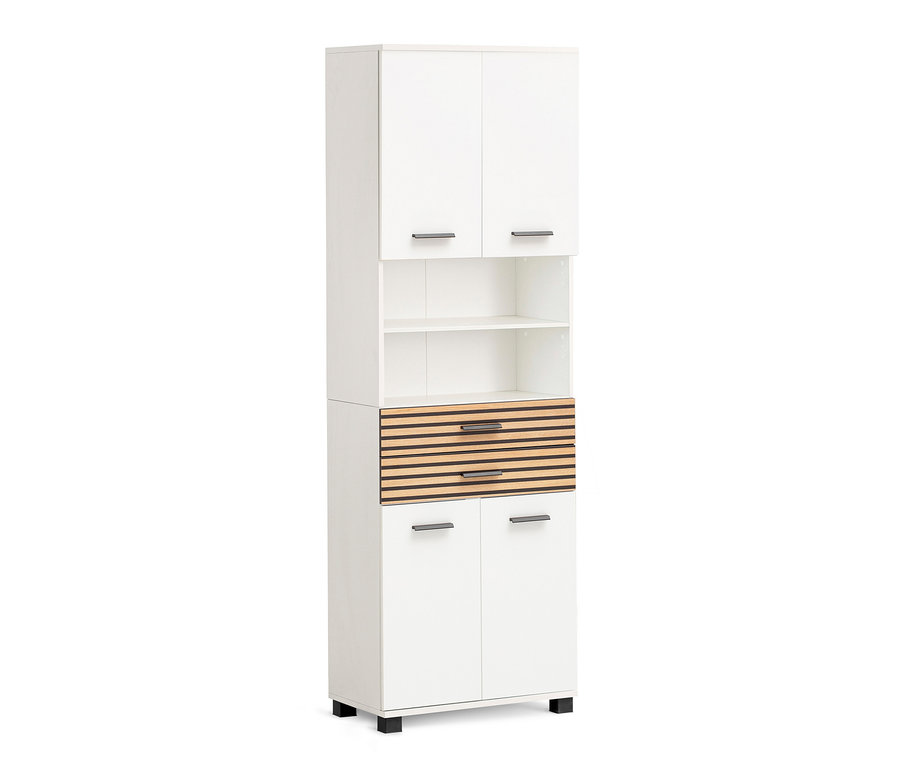 Ein »Katta« Hochschrank in Mattweiß.