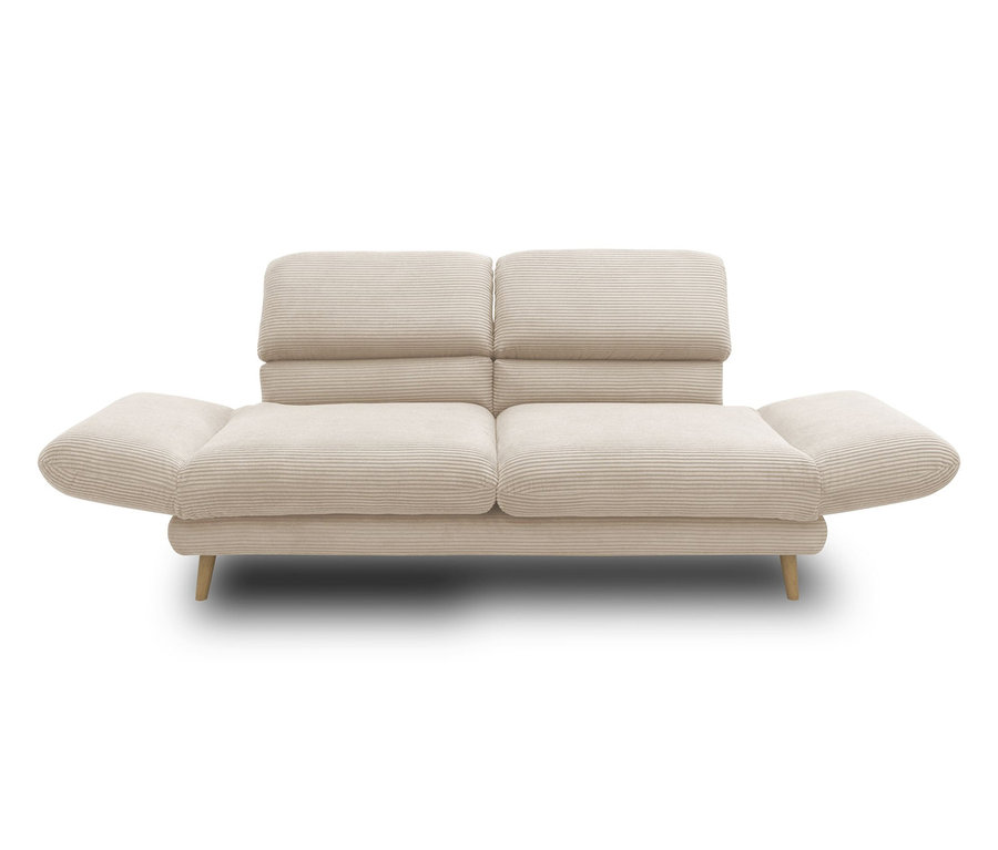 Drehbares DOMO 2-Sitzer-Sofa »FuAR« in Creme.