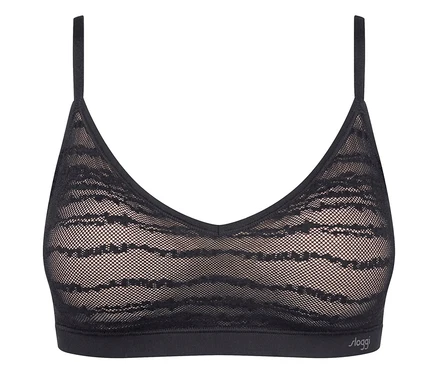 Schwarzer sloggi FREE Evolve PU Lace BH.