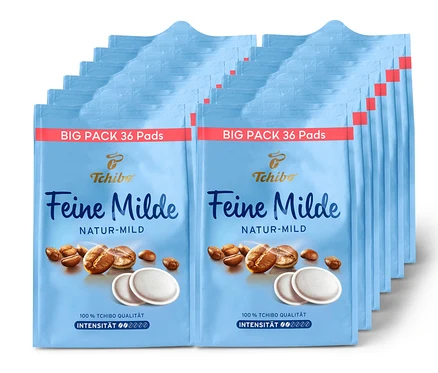 Stapelpackungen Feine Milde Pads - 12x36 Pads.