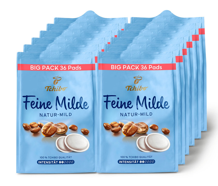 Stapelpackungen Feine Milde Pads - 12x36 Pads.